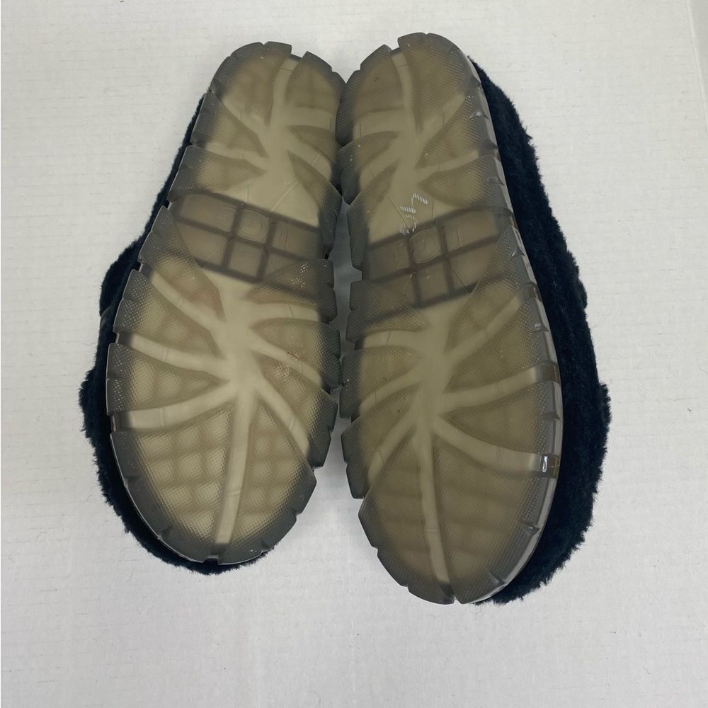 Ugg Fluffita Sherpa Fuzzy Slide Sandals Black Siz… - image 6